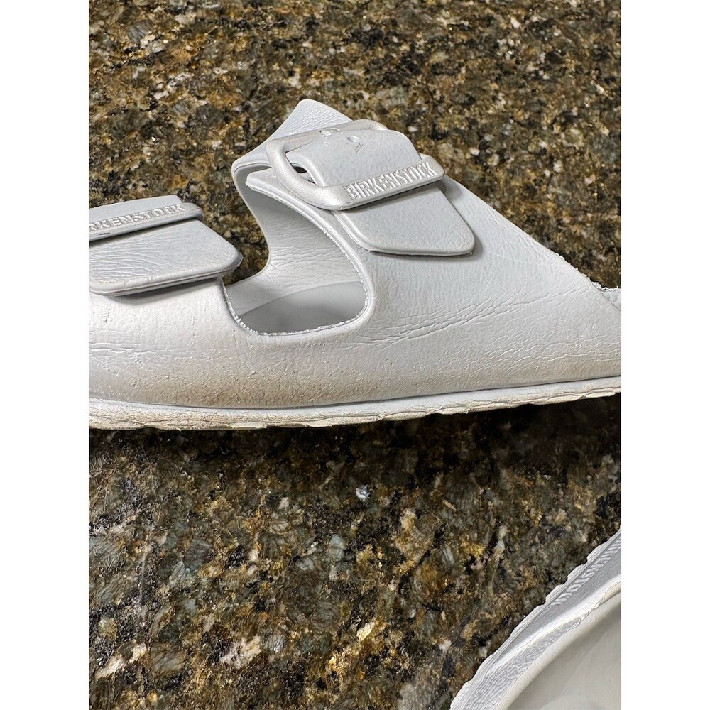 Birkenstock Arizona EVA Women's Slide Sandals Silver Metallic EU 40 US 9 - Picture 6 of 13